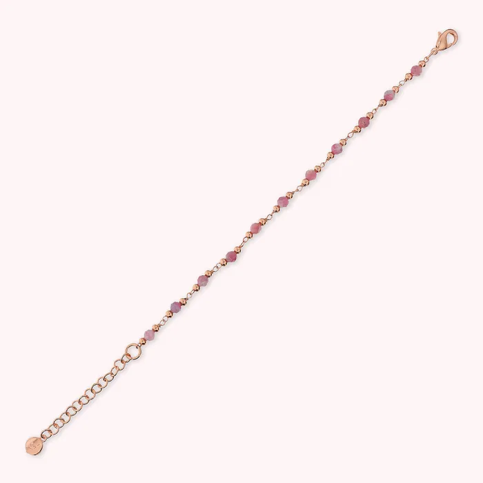 Earrings Bronzallure Bracciale Rosario con Pietre Naturali Sfaccettate