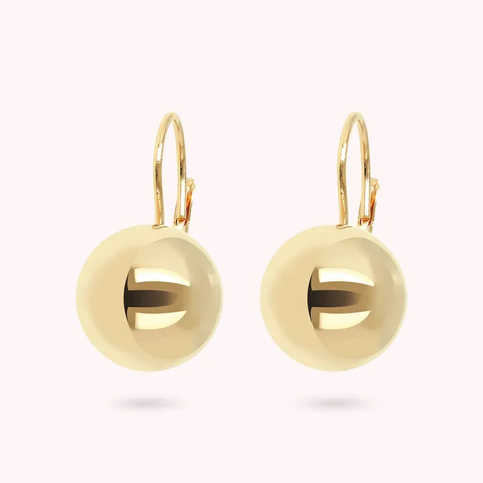Earrings Bronzallure Orecchini Pendenti con Sfera Golden