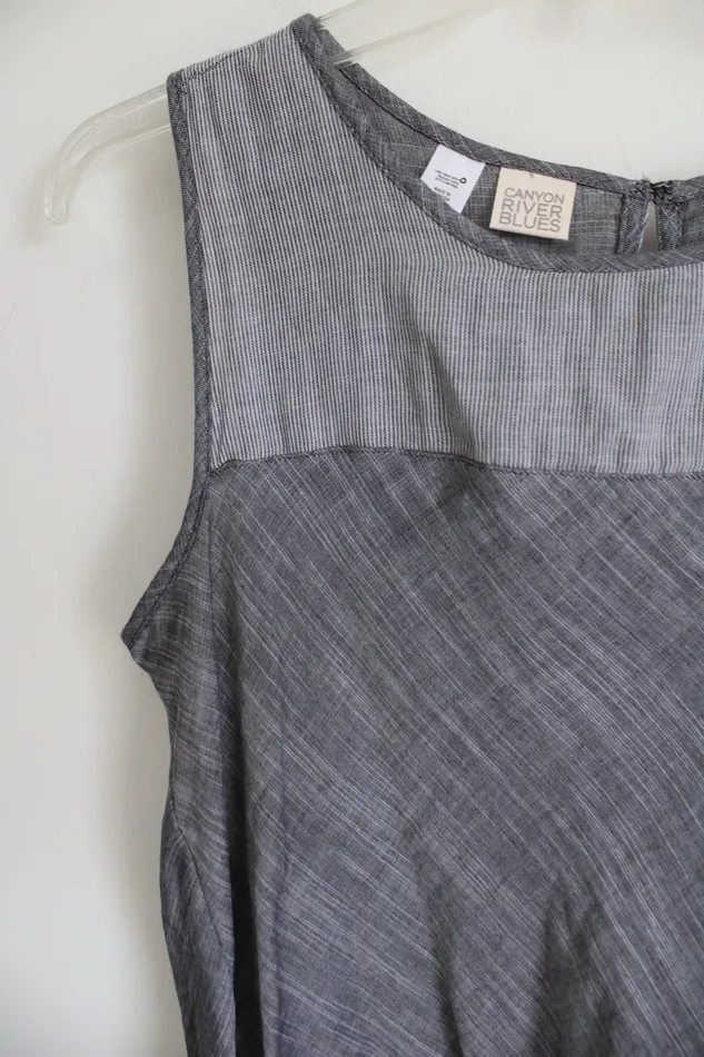Earrings Canyon River Blues NEW Canyon River Blues Striped Gray Tank L
