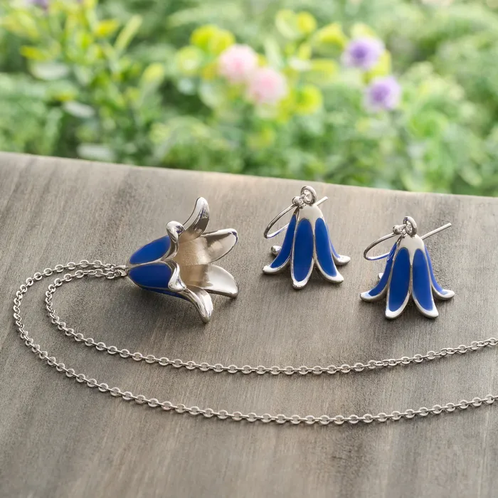 Earrings Chadds Ford Jewelry Bluebell Flower Bundle