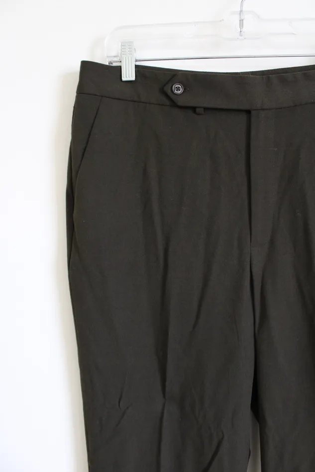 Earrings Chaps Chaps Dark Olive Green Trouser Pants 12