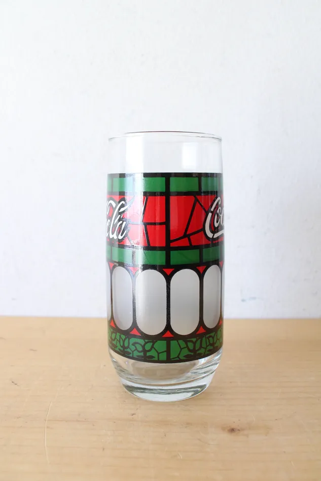 Earrings CocaCola Vintage Red Green CocaCola Glass Pitcher Set
