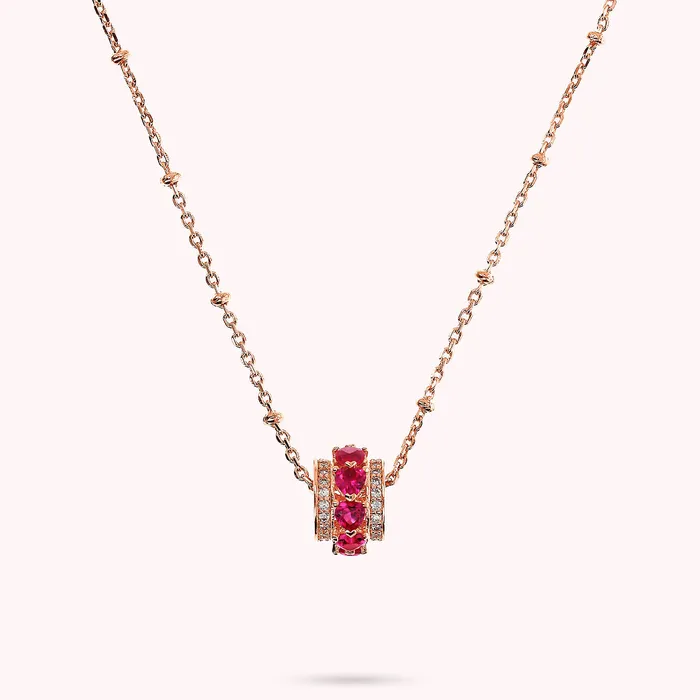 Earrings Collana con Pendente a Rondella e Cuori in Cubic Zirconia Bronzallure Earrings Collana con Pendente a Rondella e Cuori in Cubic Zirconia Bronzallure