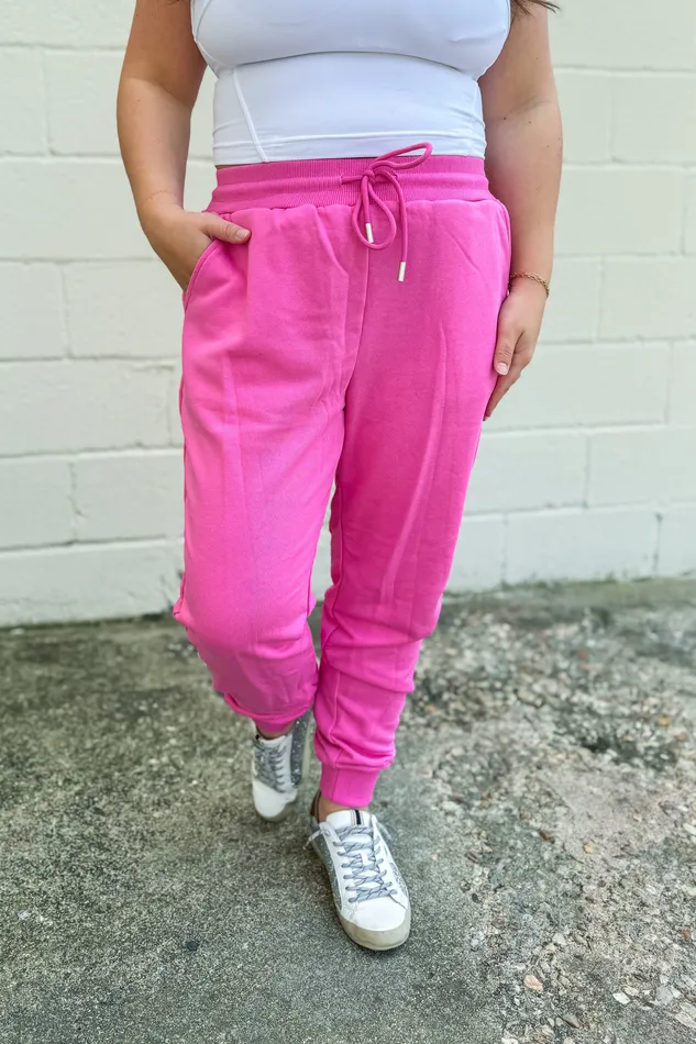 Earrings Comfy Start Jogger Pants White Birch