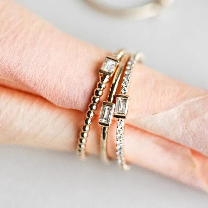 Earrings Consider the Wldflwrs Baguette Stacker