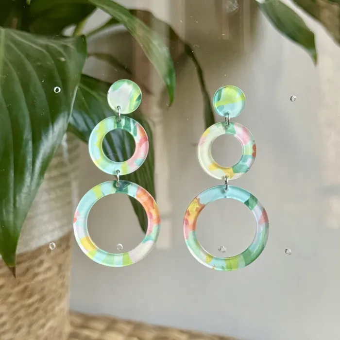 Earrings CUTTING CRAFTS Dangling Earrings Full Circle Earrings CUTTING CRAFTS Dangling Earrings Full Circle
