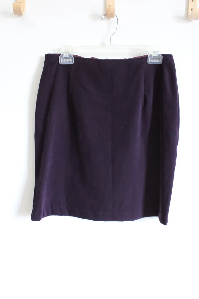 Earrings Dawn Joy Dawn Joy Vintage Eggplant Purple Mini Sueded Skirt 1112