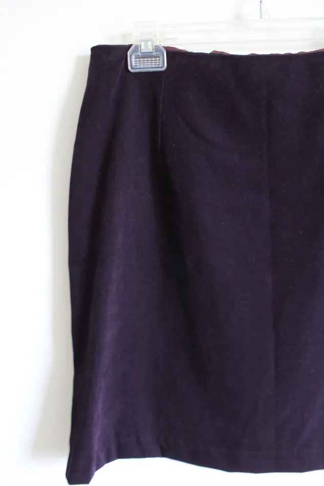 Earrings Dawn Joy Dawn Joy Vintage Eggplant Purple Mini Sueded Skirt 1112