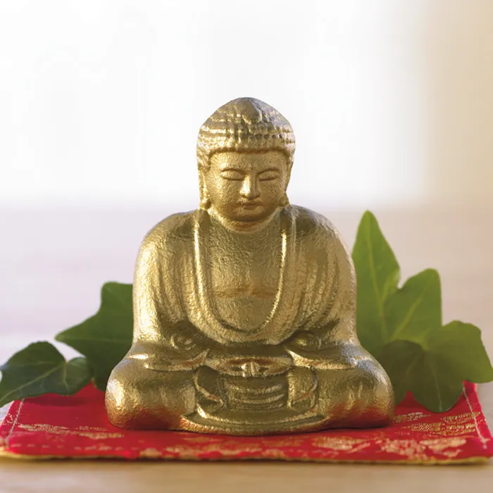 Earrings DC Small Golden Buddha Statue