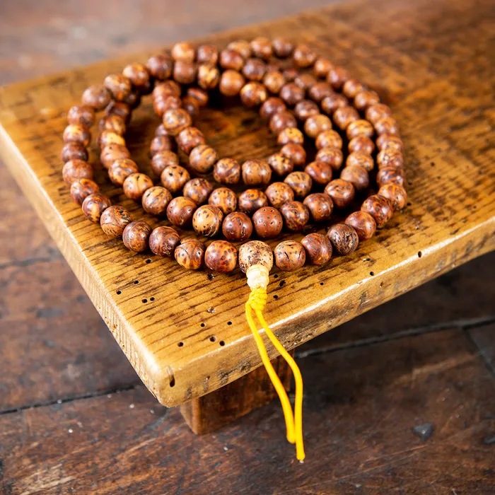 Earrings DharmaCrafts Indian Bodhi Seed Mala 108 beads