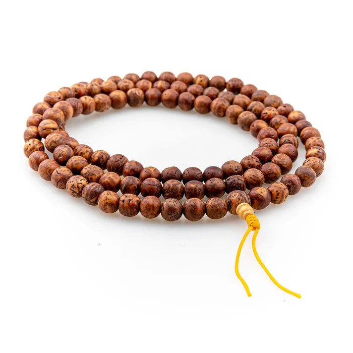 Earrings DharmaCrafts Indian Bodhi Seed Mala 108 beads