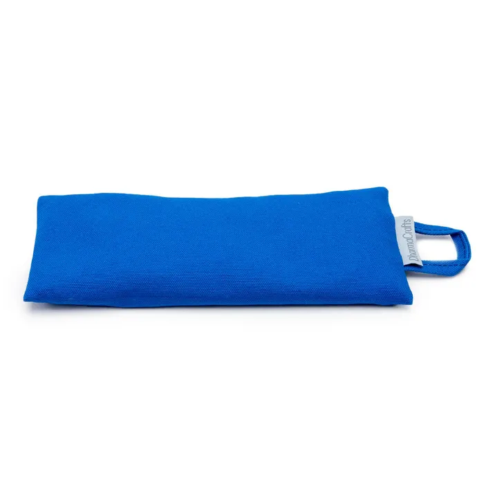 Earrings Eco Organic Eye Pillow in Bright Blue DharmaCrafts