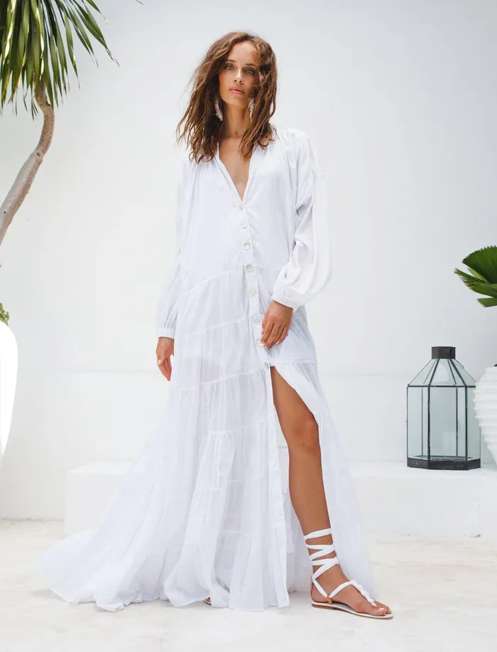Earrings Erika Pea ELLA WOMEN BOHEMIAN MAXI DRESS