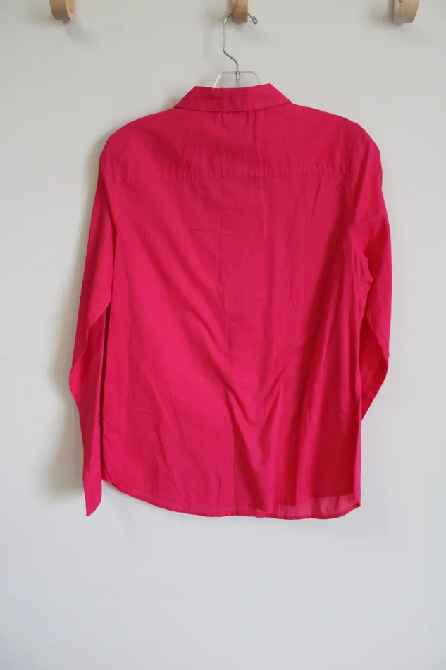 Earrings Gap Gap Boyfriend Got Pink Button Down Shirt S