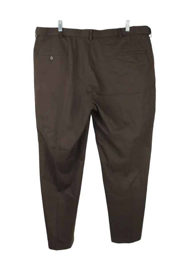 Earrings Haggar Haggar Classic Fit Premium Brown Pants 40X29