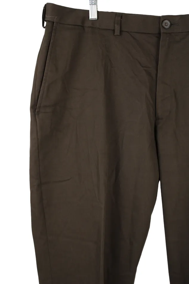 Earrings Haggar Haggar Classic Fit Premium Brown Pants 40X29