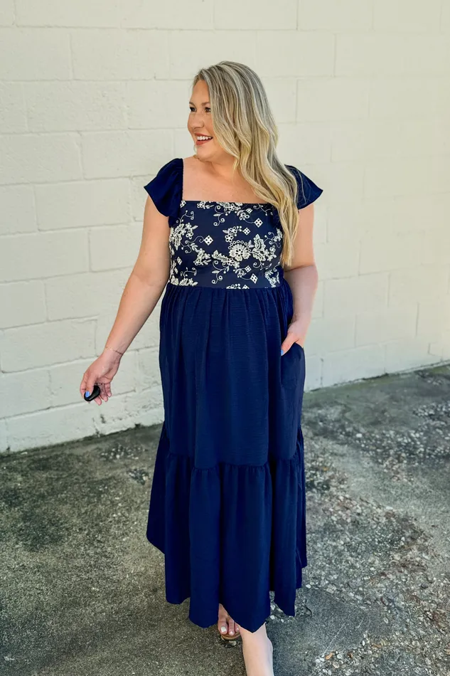 Earrings Haptics Lasting Daydream Babydoll maxi Dress