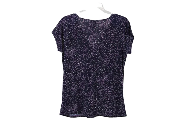 Earrings Jaclyn Smith Purple Leopard Top M Jaclyn Smith