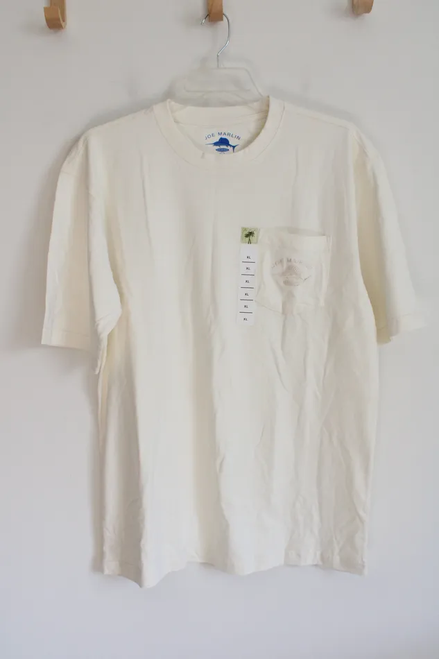 Earrings Joe Marlin NEW Joe Marlin Cream Cotton Pocket Shirt XL