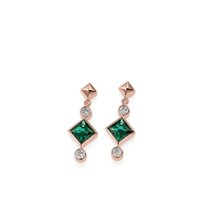 Earrings John Atencio Paloma LabGrown Gemstone Dangle Earrings