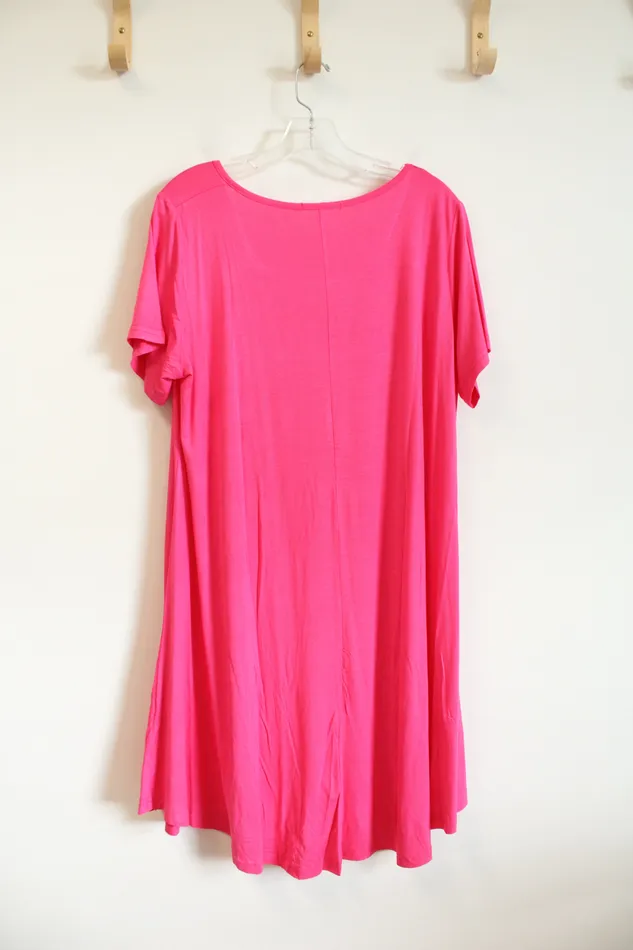 Earrings Jollie Lovin Jollie Lovin Hot Pink Knit Dress 3X