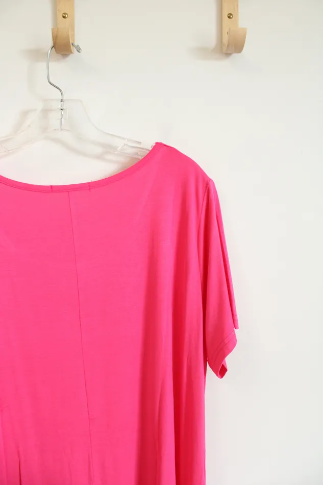 Earrings Jollie Lovin Jollie Lovin Hot Pink Knit Dress 3X