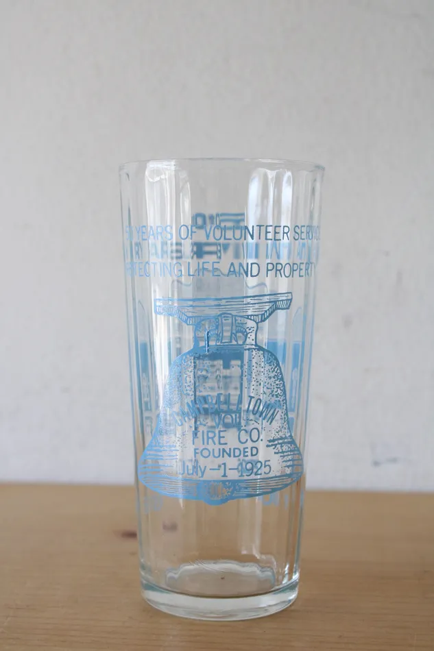 Earrings Jubilee Thrift 50th Anniversary Campbelltown Volunteer Fire Co Drinking Glass