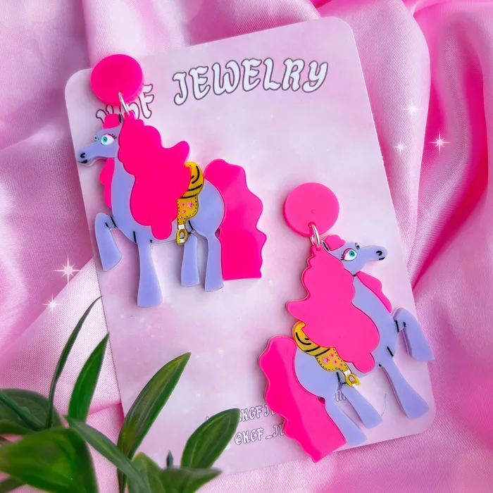 Earrings KGF Jewelry Chariot Acrylic Earrings Keychains Pins