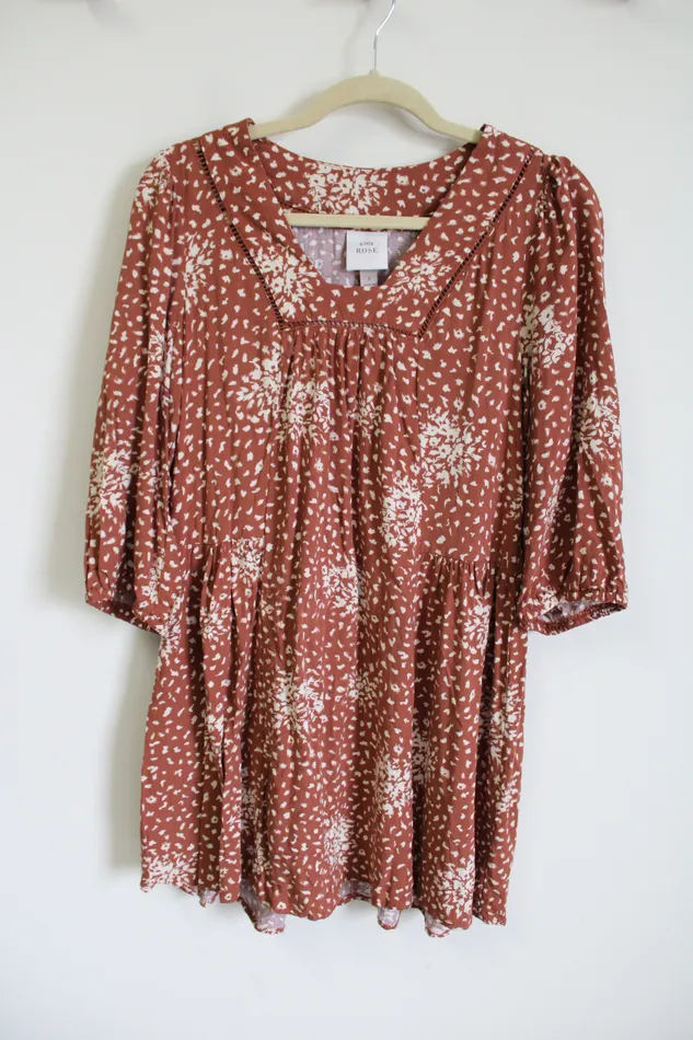 Earrings Knox Rose Knox Rose Terracotta Linen Blend Dress S