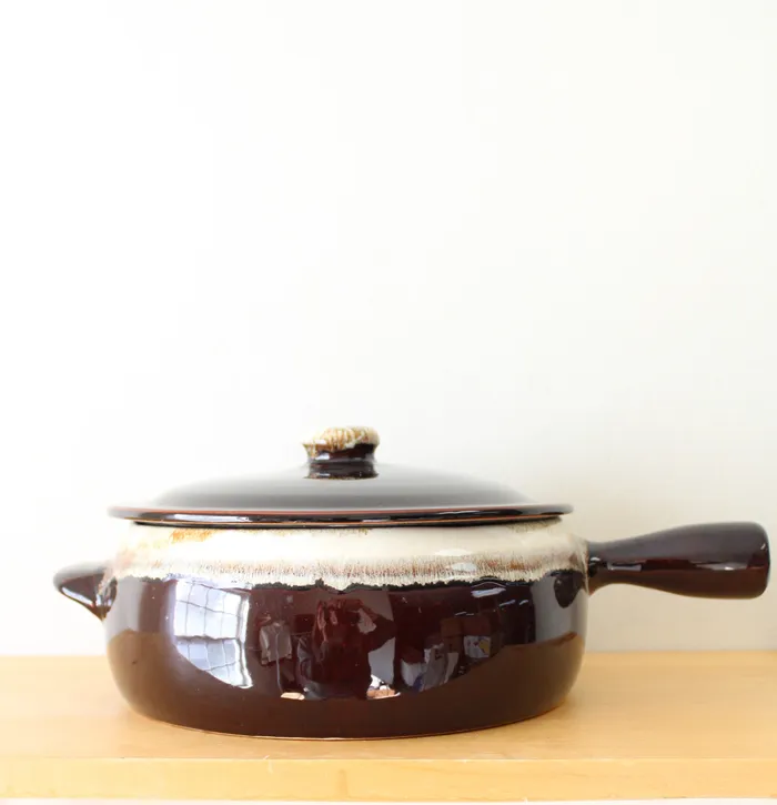 Earrings Large Vintage Gourmet Brown Drip Casserole Dish 95 Jubilee Thrift Earrings Large Vintage Gourmet Brown Drip Casserole Dish 95 Jubilee Thrift