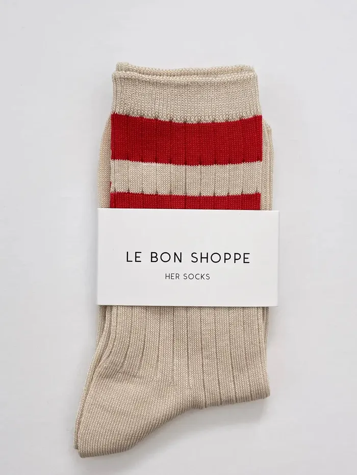 Earrings Le Bon Her Socks Varsity