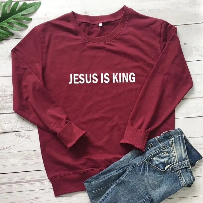 Earrings Lords Guidance Christian Sweatshirt br Jesus Is King