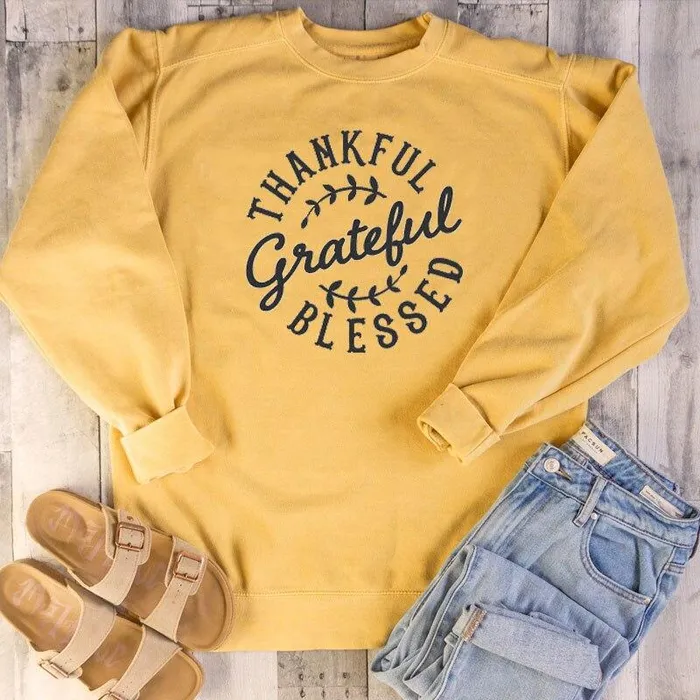 Earrings Lords Guidance Christian Sweatshirt br Thankful Grateful Blessed