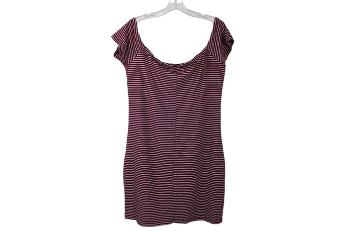 Earrings LU NYC LU NYC Maroon Striped Dress 1X
