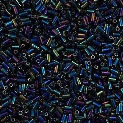Earrings Miyuki Bugles size 3mm 0455 Metallic Purple Green Iris 10 grams Peppy Beads Earrings Miyuki Bugles size 3mm 0455 Metallic Purple Green Iris 10 grams Peppy Beads