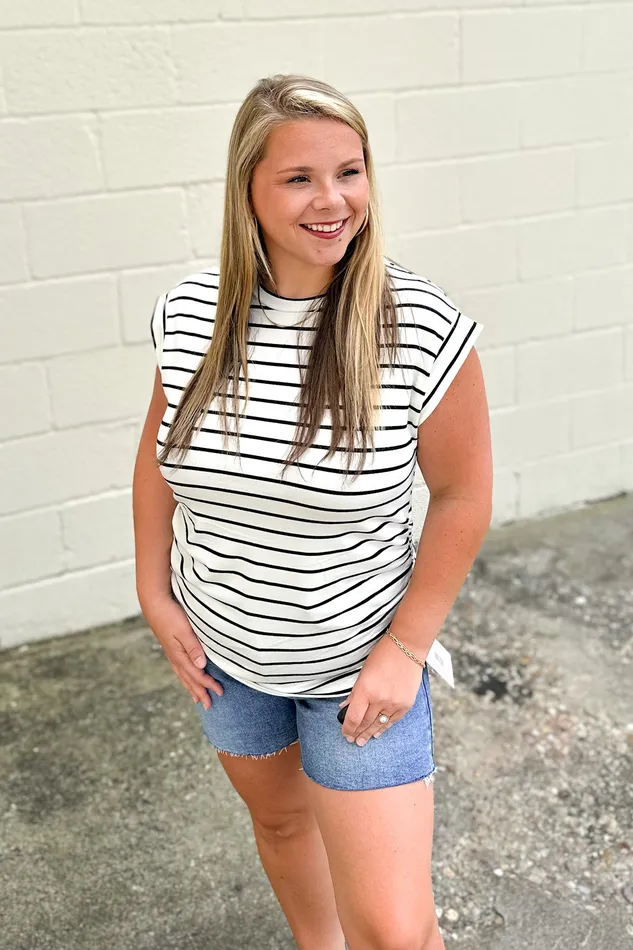Earrings Moment In Time Stripe Top Haptics