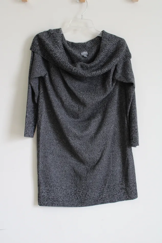 Earrings New York Company Soho Street New York Co Gray Knit Cowl Neck Sweater Dress L