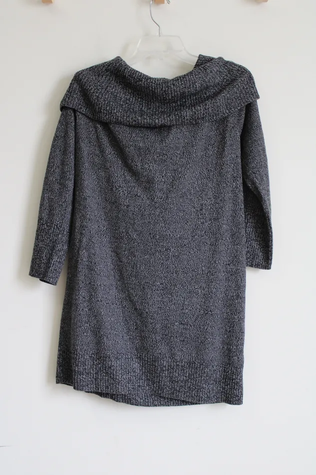 Earrings New York Company Soho Street New York Co Gray Knit Cowl Neck Sweater Dress L