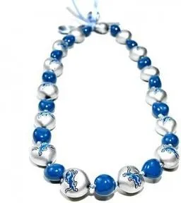 Earrings NFL Detroit Lions Kukui Nut Lei STYLEPASIFIKA