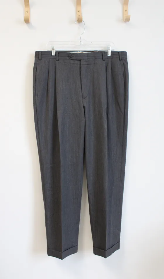 Earrings Nordstrom Nordstrom Gray Wool Dress Pants 36R