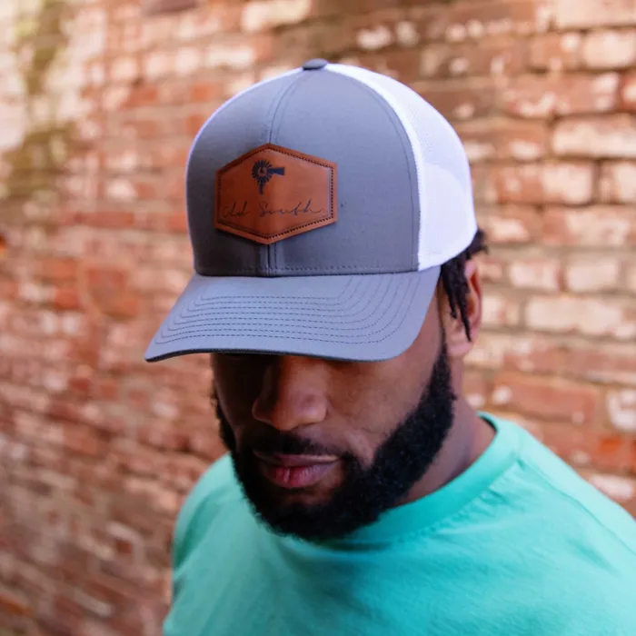 Earrings Old South Apparel Signature Leather Patch Trucker Hat