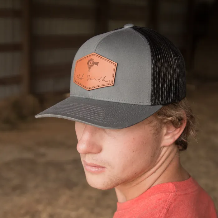 Earrings Old South Apparel Signature Leather Patch Trucker Hat