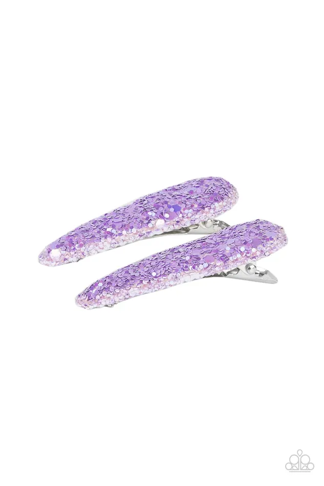 Earrings Paparazzi Accessories Sugar Plum Sparkle Purple