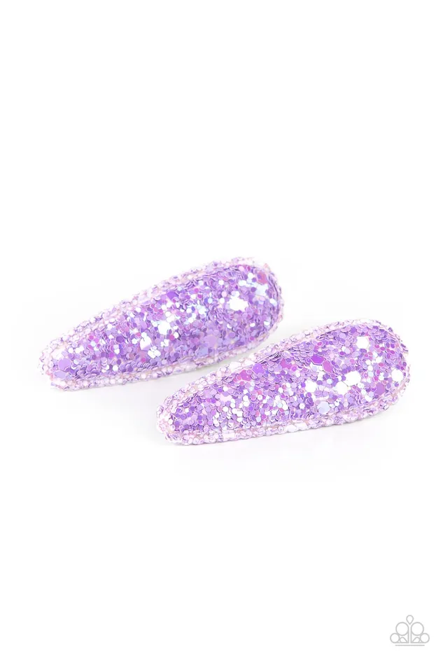 Earrings Paparazzi Accessories Sugar Plum Sparkle Purple