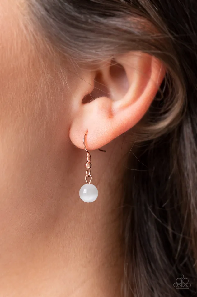 Earrings Paparazzi Accessories Teardrop Tranquility Copper