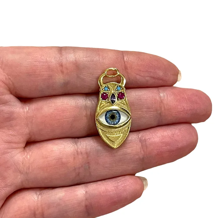 Earrings Peppy Beads 24Kt Gold Plated CZ Micro Pave Ancient Egyptian Scarab Beetle Charm With Eye Earrings Peppy Beads 24Kt Gold Plated CZ Micro Pave Ancient Egyptian Scarab Beetle Charm With Eye