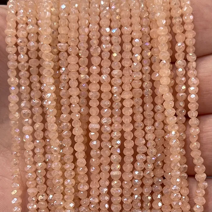 Earrings Peppy Beads Crystal faceted rondelle 2mm Beads PBC2C41