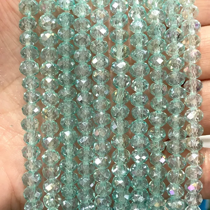 Earrings Peppy Beads Crystal faceted rondelle 6mm Beads PBC6C41