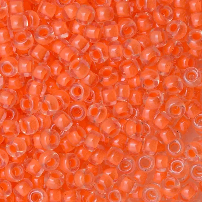 Earrings Peppy Beads Miyuki Seed Beads 60 Luminous Creamsicle 4298
