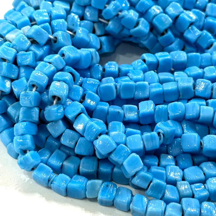 Earrings Peppy Beads Traditional Turkish Artisan Handmade Cube Glass Beads Large Hole Glass Beads 50 Beads in a pack Earrings Peppy Beads Traditional Turkish Artisan Handmade Cube Glass Beads Large Hole Glass Beads 50 Beads in a pack